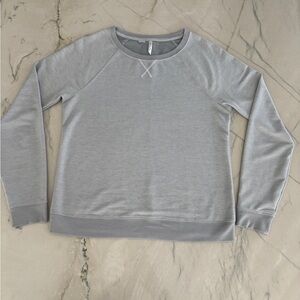 Travis Mathew Women's Scoop Neck Sweater in Light Gray